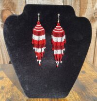 Striped Beaded Earrings